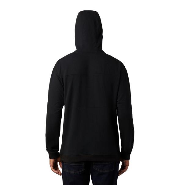 Columbia Lodge Hoodies Black Grey For Men's NZ73694 New Zealand